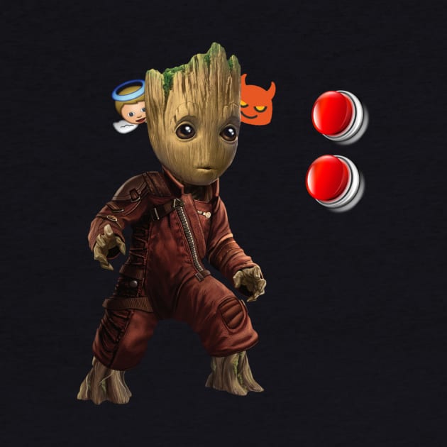 Groot pushing the button by marius28